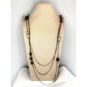 Acrylic Multi Strand Necklace